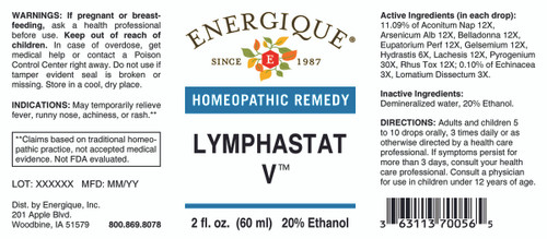 Energique LYMPHASTAT V (VIRUSTAT) 2 oz