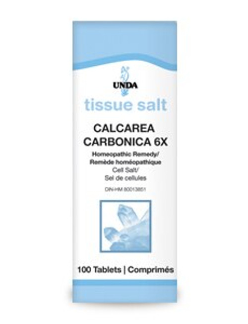 UNDA Schuessler Tissue Salts Calcarea Carbonica 6X 100 tabs