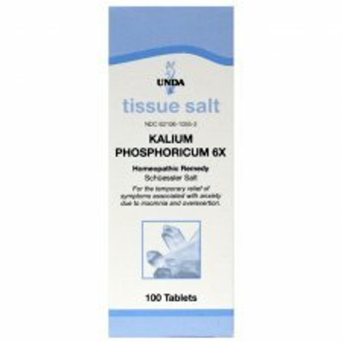 UNDA Schuessler Tissue Salts Kalium Phosphoricum 6X 100 tabs
