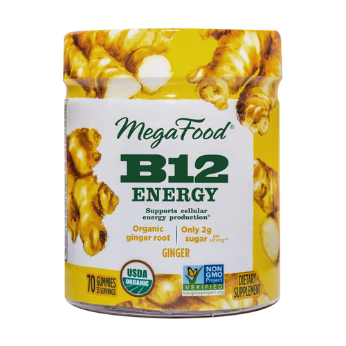 MegaFood B12 Energy Ginger Gummy 70 count