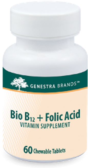 Genestra Bio B12 + Folic Acid 60 Chewable Tablets