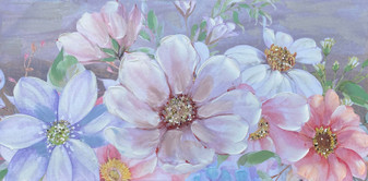 W003273  - Titolo:  Flowers Composition 02  -  x - Stampa Ritoccata su Tela W003273  - Titolo:  Flowers Composition 02  -  x - Stampa Ritoccata su Tela