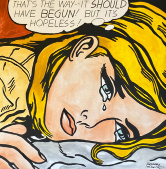 W003452 - Titolo : That's The Way  - Dimensione: 100 x 100 - Dipinto  d'autore