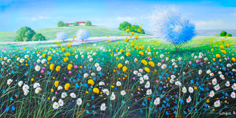 dipinto su tela - astratto - materico - figurativo - cornice - legno