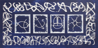 W002393 - Titolo: Blue - Dipinti e Stampe - Astratti - Figurativi