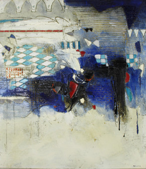 W002708 - Composizione in Azzurro - Misura 70x80 - Dipinti e Stampe - Astratti