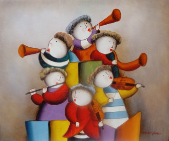 W002768 - Titolo: Play That Funky Music - Dipinti e Stampe - Figurativi