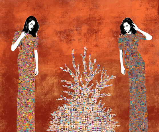 W003581  - Stampa Su Tela - La Fuente - 80. x 100