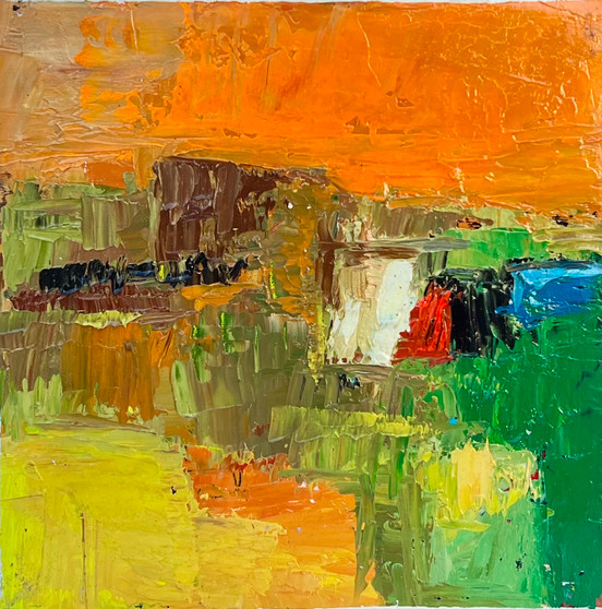 W003602 - Dipinto Su Tela - Valeriano Lessio - 30 x 30