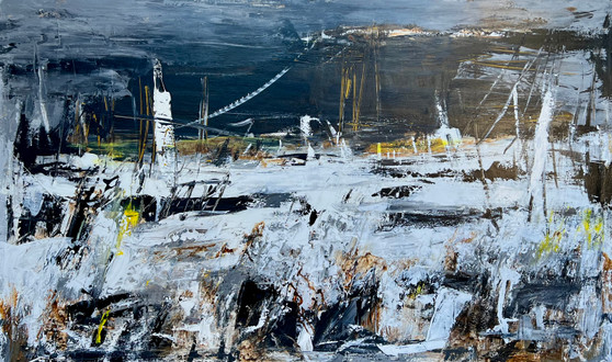 W003614 - Dipinto Su Tela - Valeriano Lessio - 90 x 150