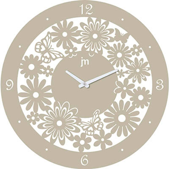 W003619 - Orologio in Metallo color tortora - 50x50 W003619 - Orologio in Metallo color tortora - 50x50