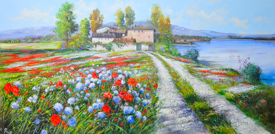 dipinto su tela - astratto - materico - figurativo - cornice - legno