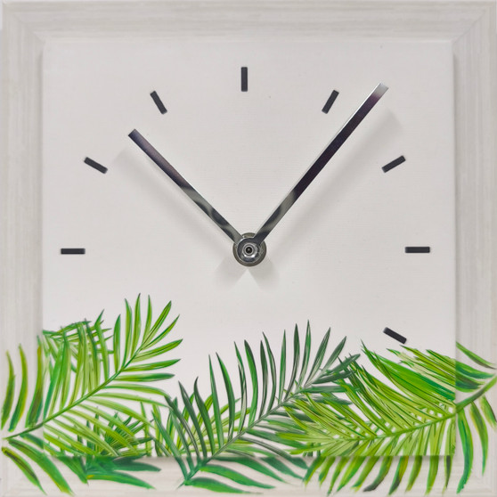 OROLOGIO FOGLIE DIPINTO A MANO medio