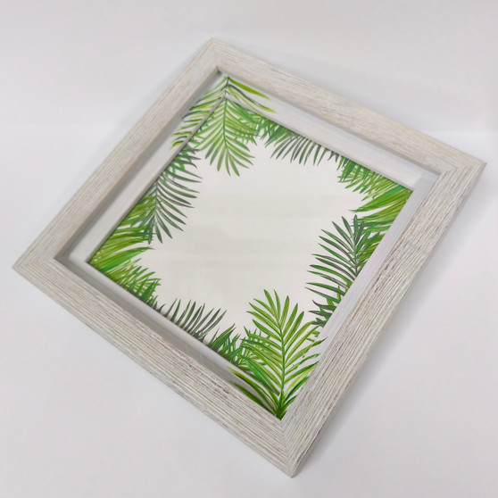 SVUOTATASCHE FOGLIE DIPINTO A MANO medio