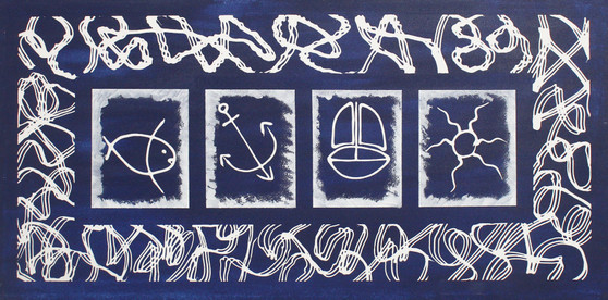 W002393 - Titolo: Blue - Dipinti e Stampe - Astratti - Figurativi W002393 - Titolo: Blue - Dipinti e Stampe - Astratti - Figurativi