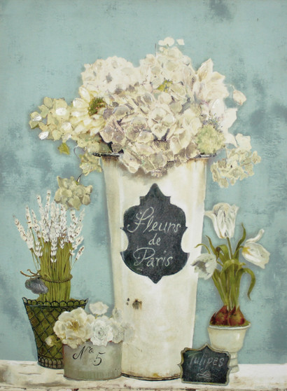 W002402 - Titolo: Fleurs De Paris - Dipinti e Stampe - Fiori W002402 - Titolo: Fleurs De Paris - Dipinti e Stampe - Fiori