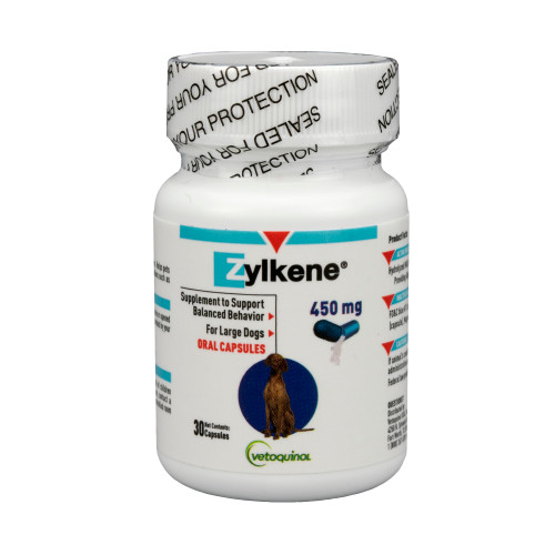 Vetoquinol Zylkene Calming Supplement, 450 mg for Dogs 33-132 lbs., Front