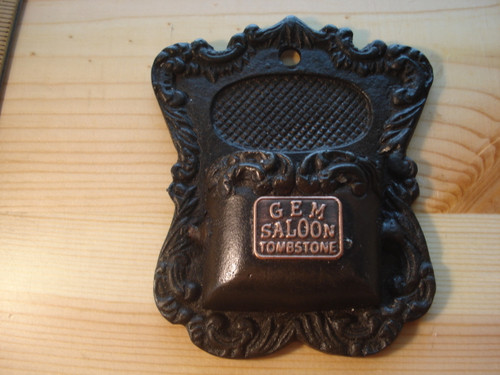 Gem Saloon Tombstone Brothel Match Holder