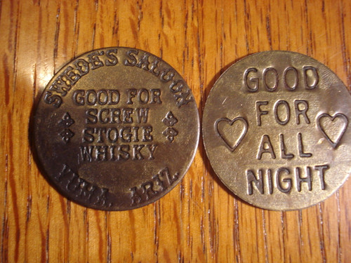 Swede's Saloon Brothel Token