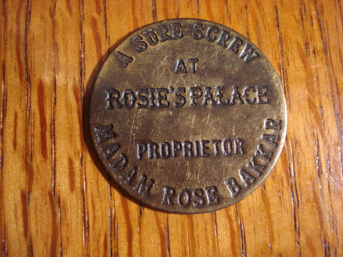Rosie's Palace A Sure Screw Brothel Token