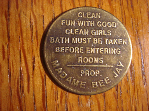 Shaddy Milts Silk Garter Brothel Token