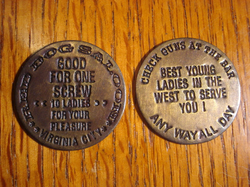 Red Dog Saloon Brothel Token