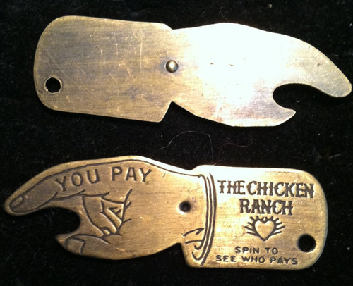 The Chicken Ranch Brothel Bottle Opener Spinner  