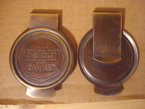 Chevrolet Owner Brass Money Clip