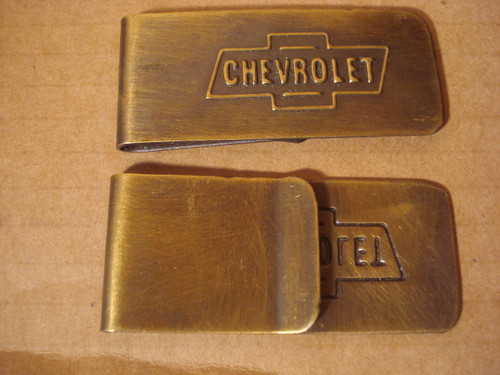 Chevrolet Autombile Brass Money Clip