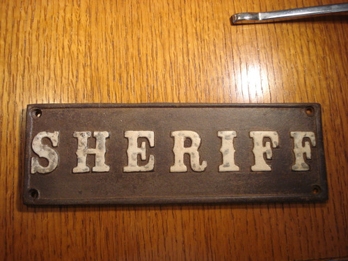 Sheriff's Office  Western Plaque