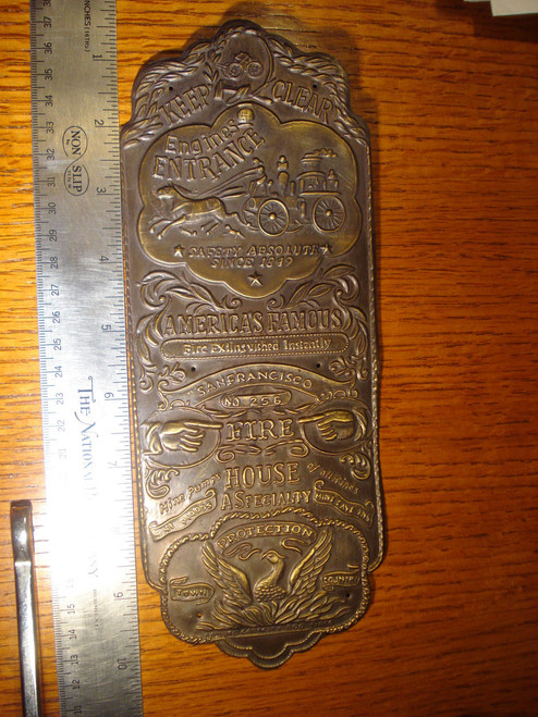 Firehouse Door Plaque