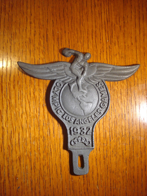 1932 Olympics Discus Thrower Car License Plate (FOBS Toppers)