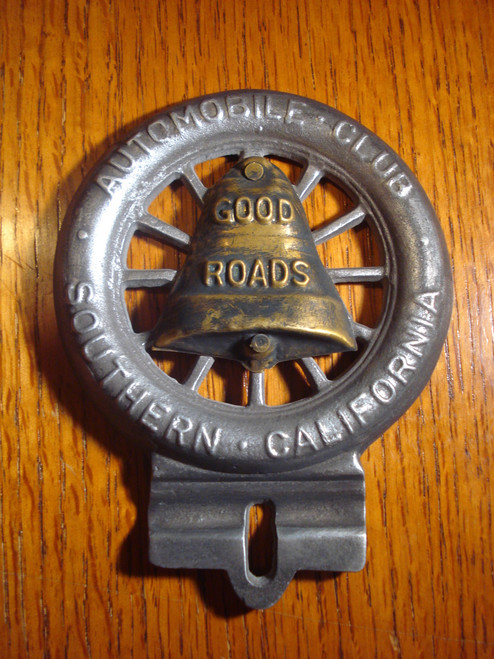 AAA Automobile Club Bell Car License Plate (FOBS Toppers)