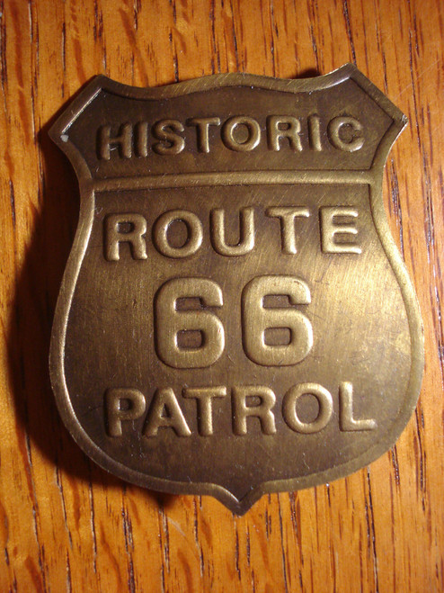 Historic Route 66 Patrol Western Badge 