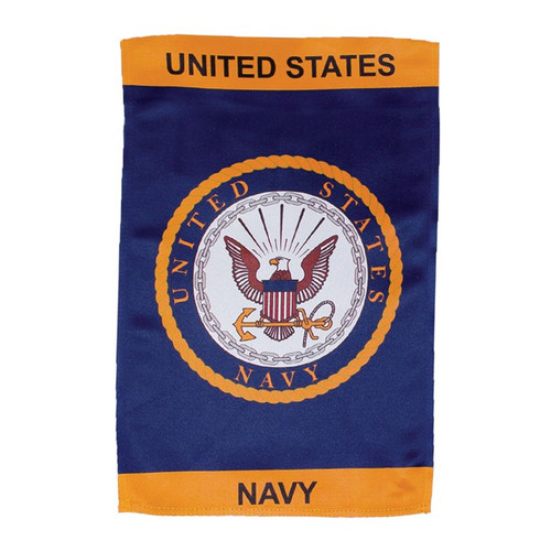 U.S. Navy Emblem Lustre Garden Flag