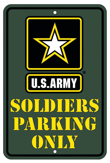 Army Metal Parking Sign