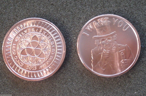 Uncle Slave Copper Round 1 oz .999 Fine