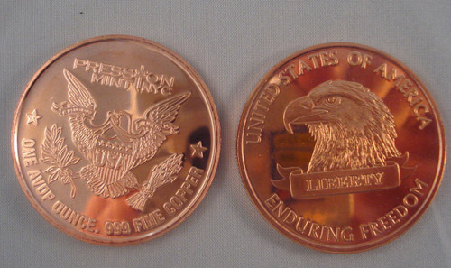 American Eagle Copper Round 1 oz .999 Fine