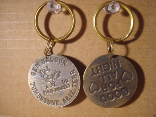 Gem Saloon Brothel Token Key Chain