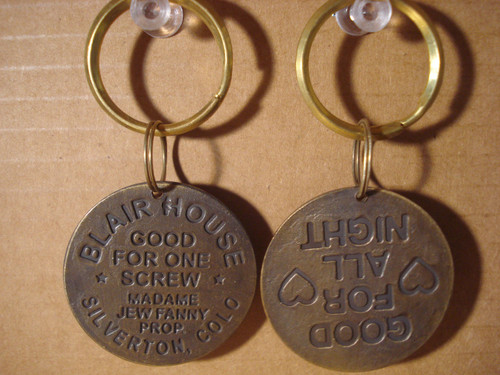 Blair House Brothel Token Key Chain