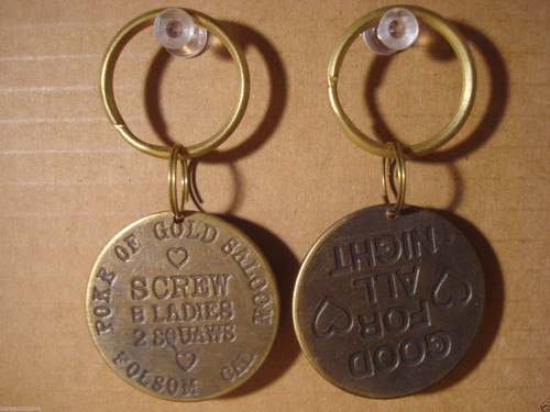 Poke of Gold Saloon Brothel Token Key Chain