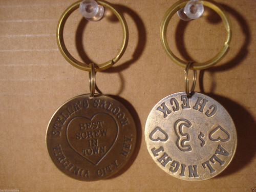 Stella's Saloon Brothel Token Key Chain