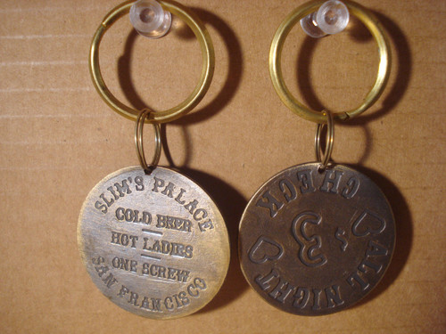 Slim's Palace Brothel Token Key Chain