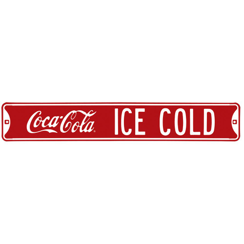 Coca-Cola Ice Cold Street Sign
