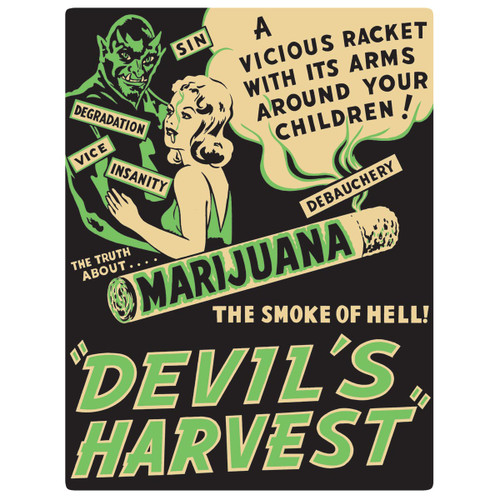 Devil’s Harvest Tin Sign