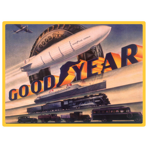 Goodyear Blimp Tin Sign