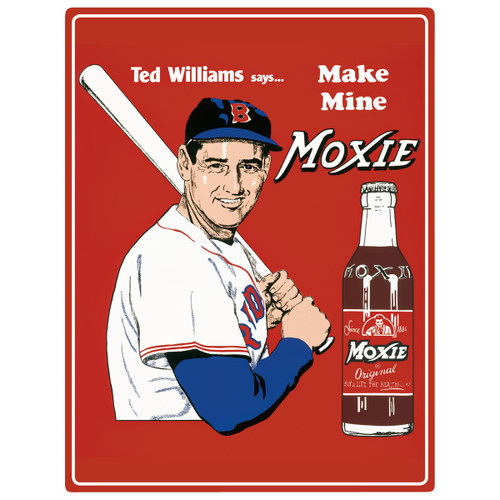 Ted’s Red Moxie Tin Sign