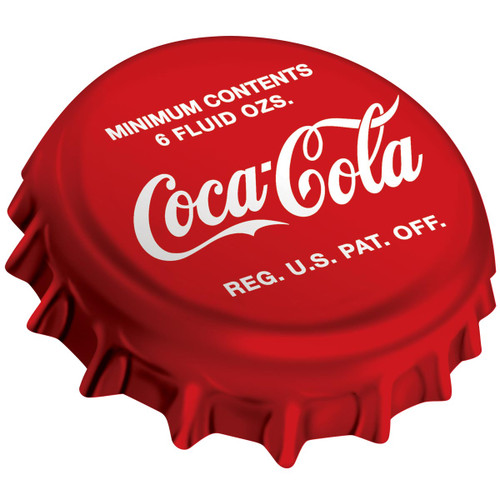 Coke® Bottle Cap Tin Sign