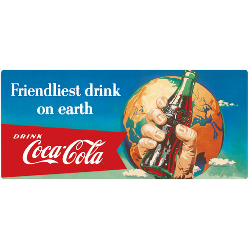 COKE® Friendliest Drink Tin Sign