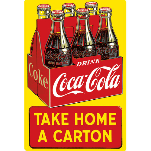 COKE® Take Home Carton Tin Sign